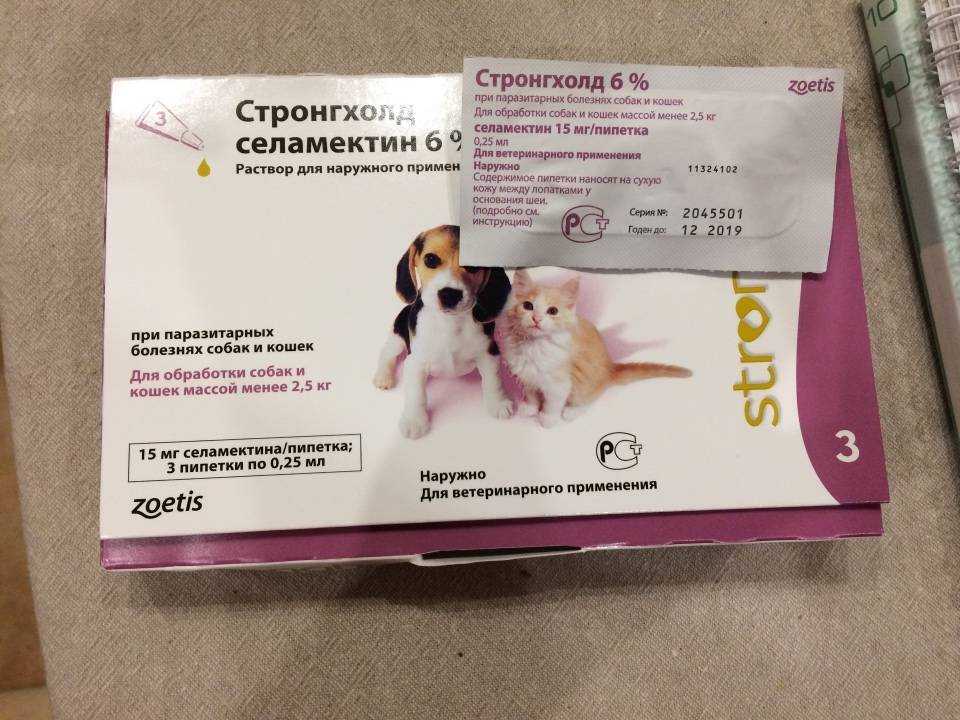 Стронгхолд от клещей для собак и кошек