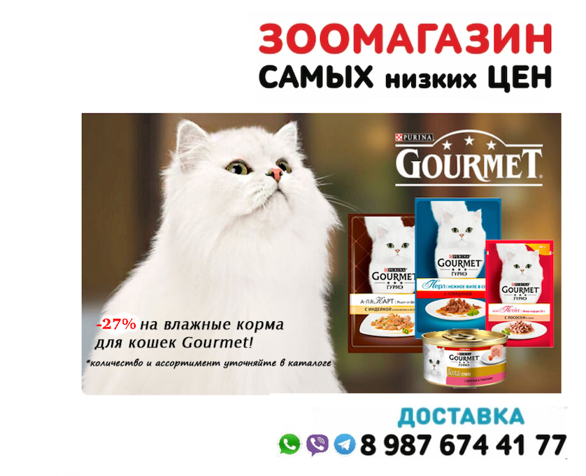 Полный обзор корма «гурмэ» для кошек