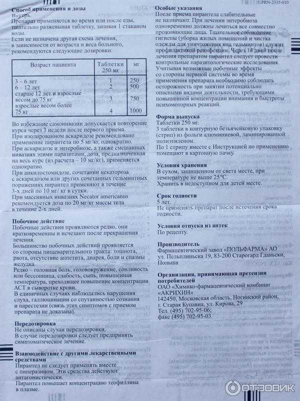 Пирантел для кошек – назначение, инструкция, отзывы