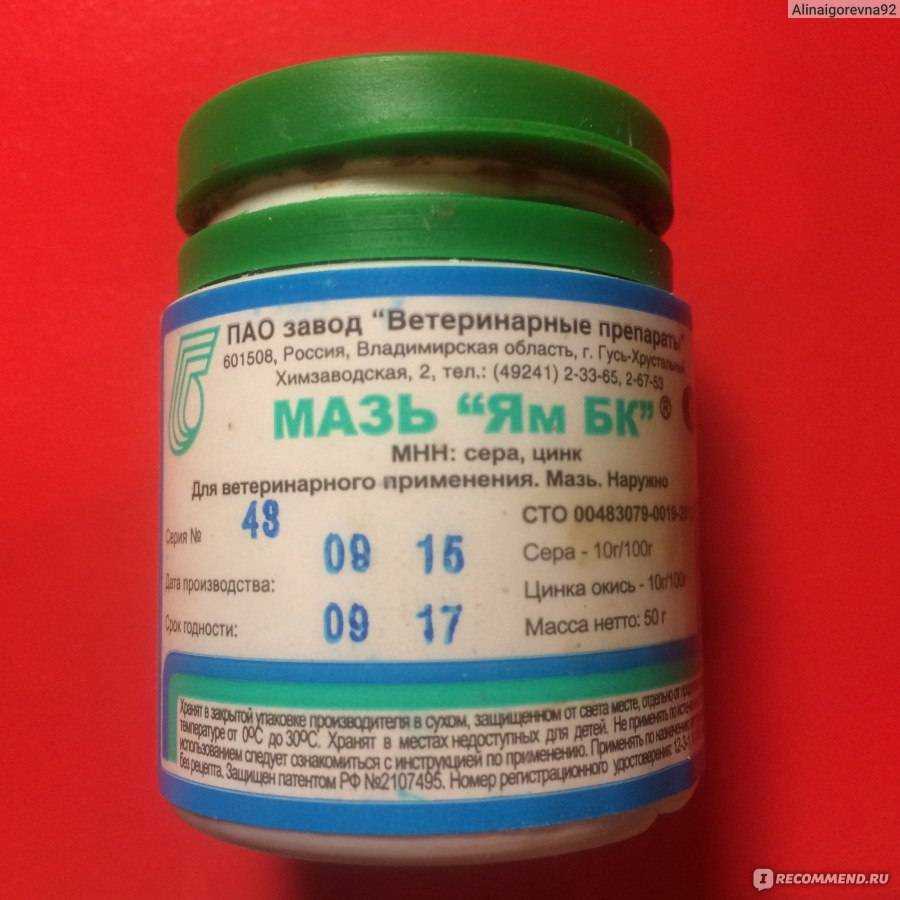 Мазь ям бк для кошек от лишая: инструкция, состав