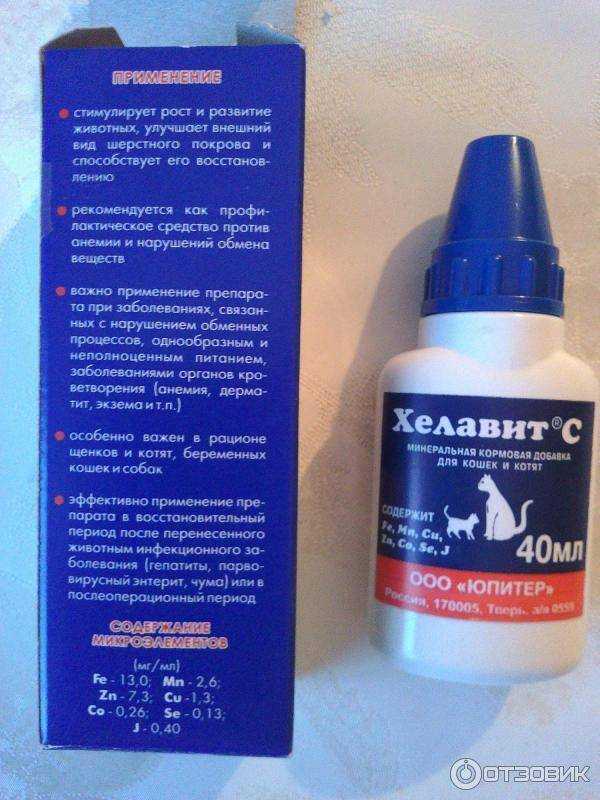 Хелавит с для кошек: состав и форма выпуска, показания и противопоказания, инструкция по применению и отзывы