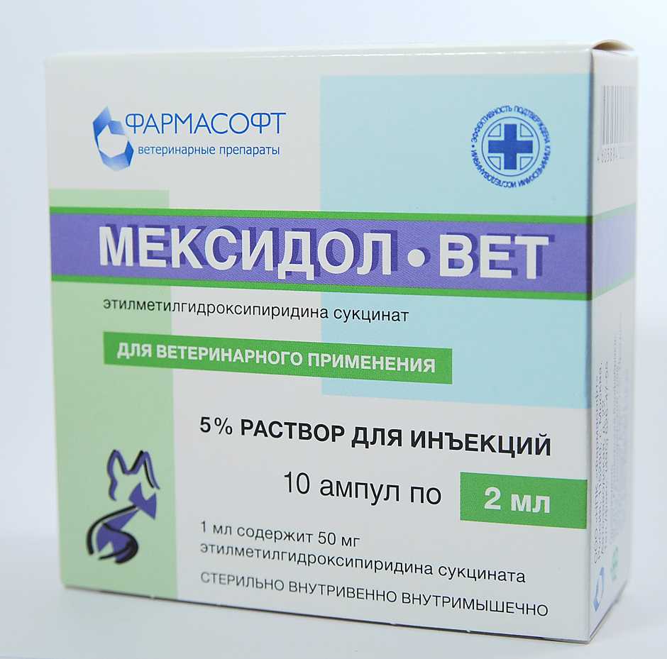 Инструкция по применению антиоксиданта мексидол-вет