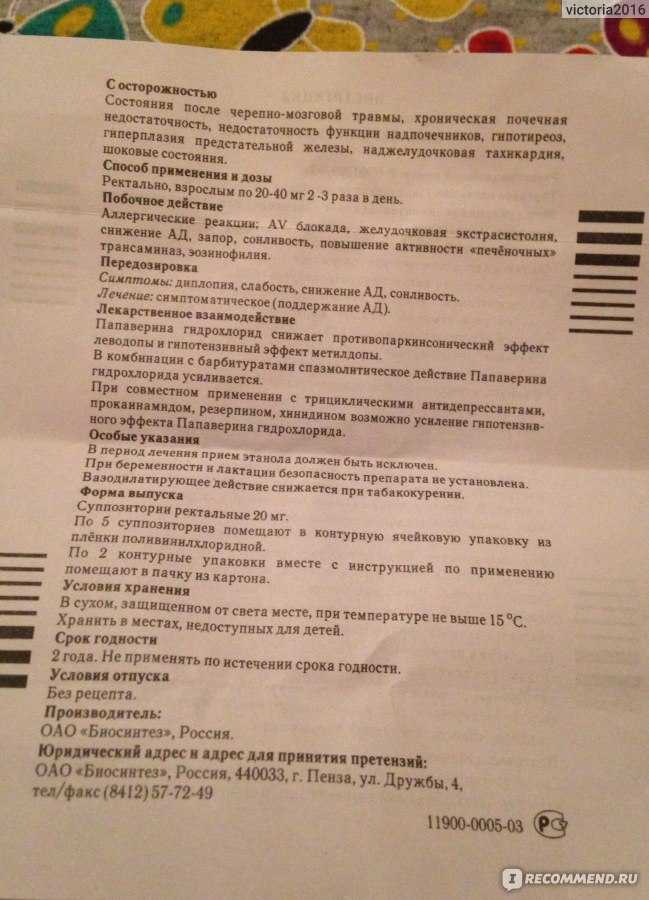 Папаверин для кошек