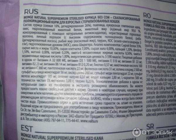 Все о корме для собак «монже» («monge»)